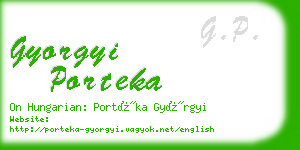 gyorgyi porteka business card